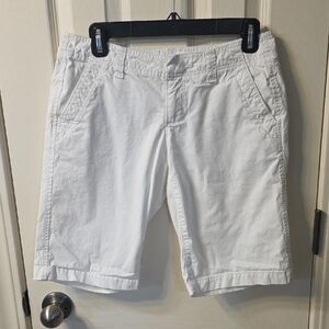 Ann Taylor Women's White Bermuda Shorts